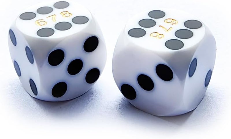 Bescon Professional Small Precision Dice 12.7mm (1/2 inch) with Random Serial Number, Mini Precision Cut Dice 12.7MM Opaque White - Image 2
